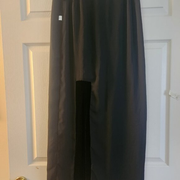 PATRICIA MOSS women's skirt. Vintage. Maxi Black velvet Rayon/Silk size 12 KOREA - Picture 11 of 11